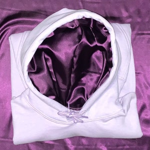 NEW!!!! Sew Rooted- Lite Lilac 2-Toned Unisex Satin Lined Hoodie