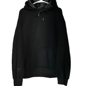 NEW!!! Sew Rooted- Black Unisex Satin Lined Hoodie Sizes S-5XL
