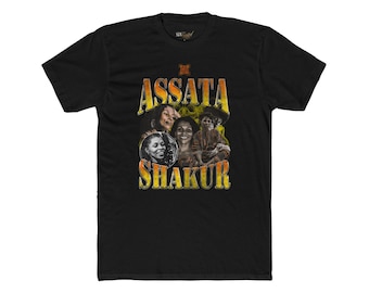 Assata Shakur - Interactive QR Code Educational Adult Unisex T- Shirt