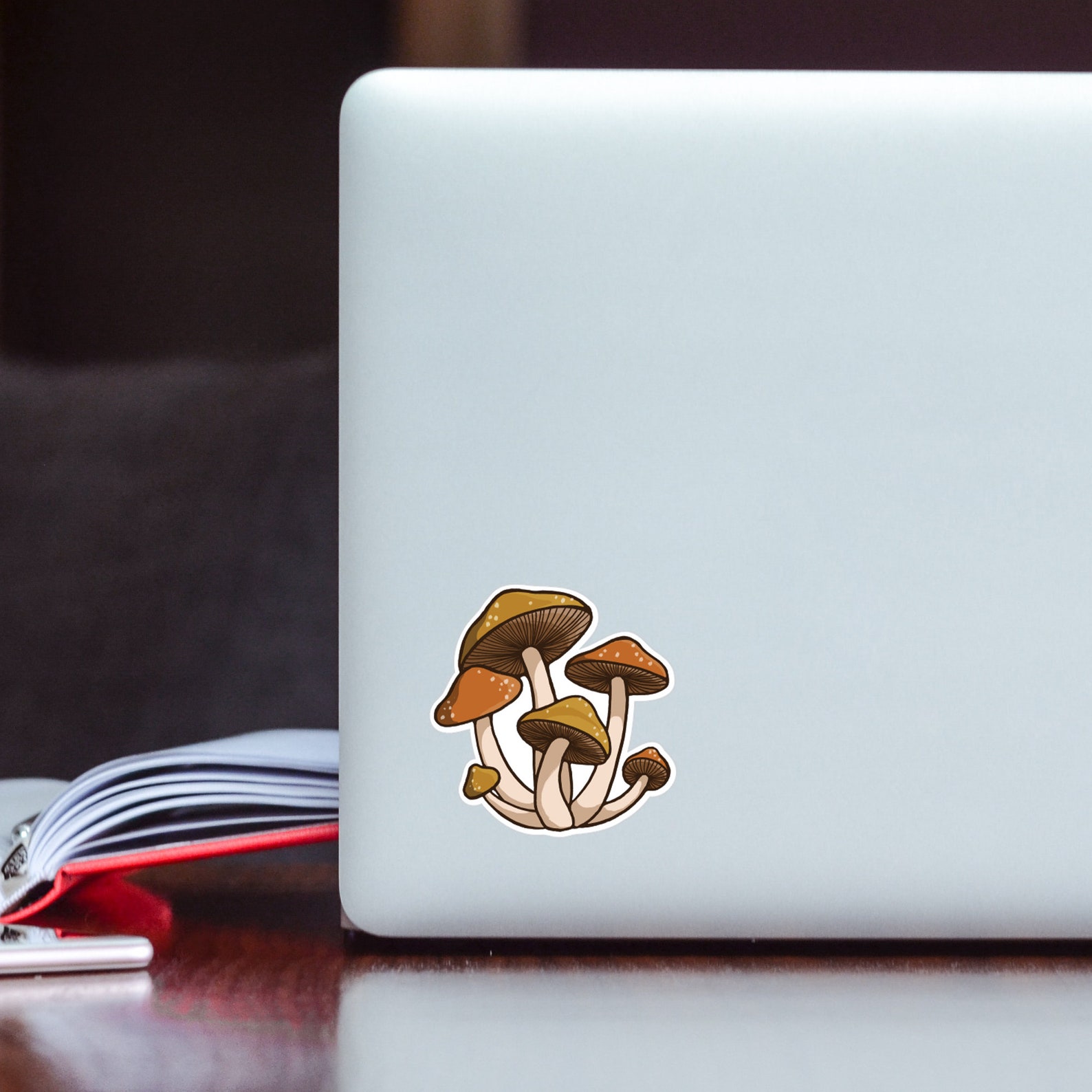 Illustrated Mushroom Sticker Etsy