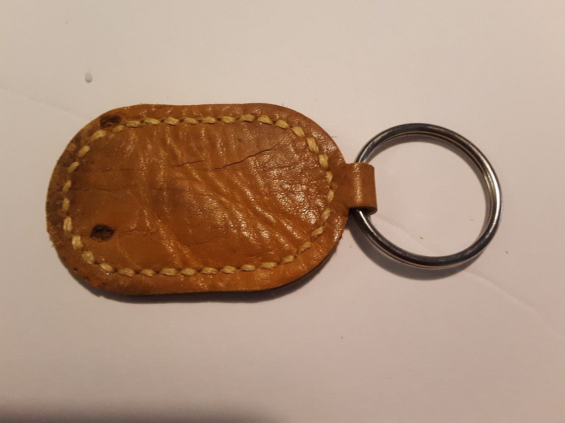 Keychain From Baseball Glove Leather Etsy