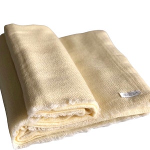 Cashmere Wool Throw Blanket- Hand Woven