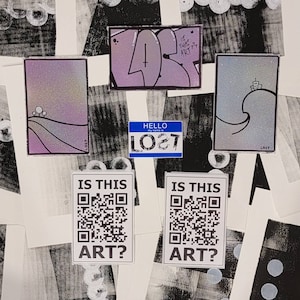 Handgezeichnetes Graffiti Sticker Pack, Urban Street Art Slaps