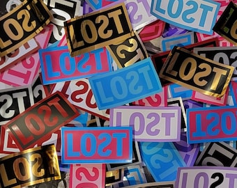 Lost Graffiti Stickers, Mixed Colors, Street Art Slaps