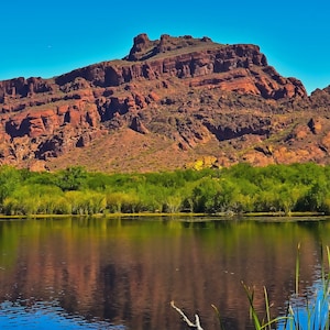 Sacred Red Mountain along the Lower Salt River