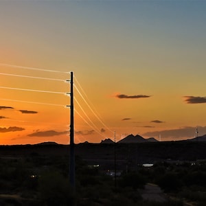 Turning The Power On At Sunset