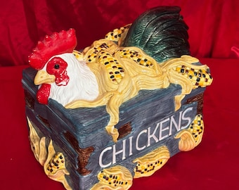 Vintage Hen on Nest Cookie Jar