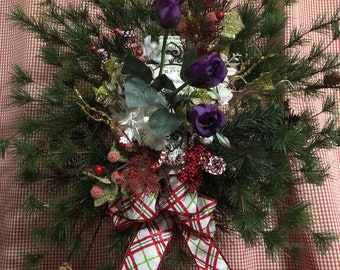 Custom cemetery grave wreath