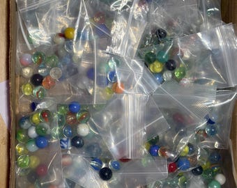 Mystery Bag of Vintage Marbles - 10 Random Marbles