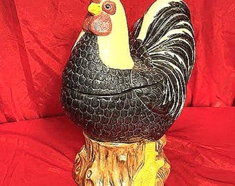 Vintage Sakura Warren Kimble Ceramic Cookie Jar