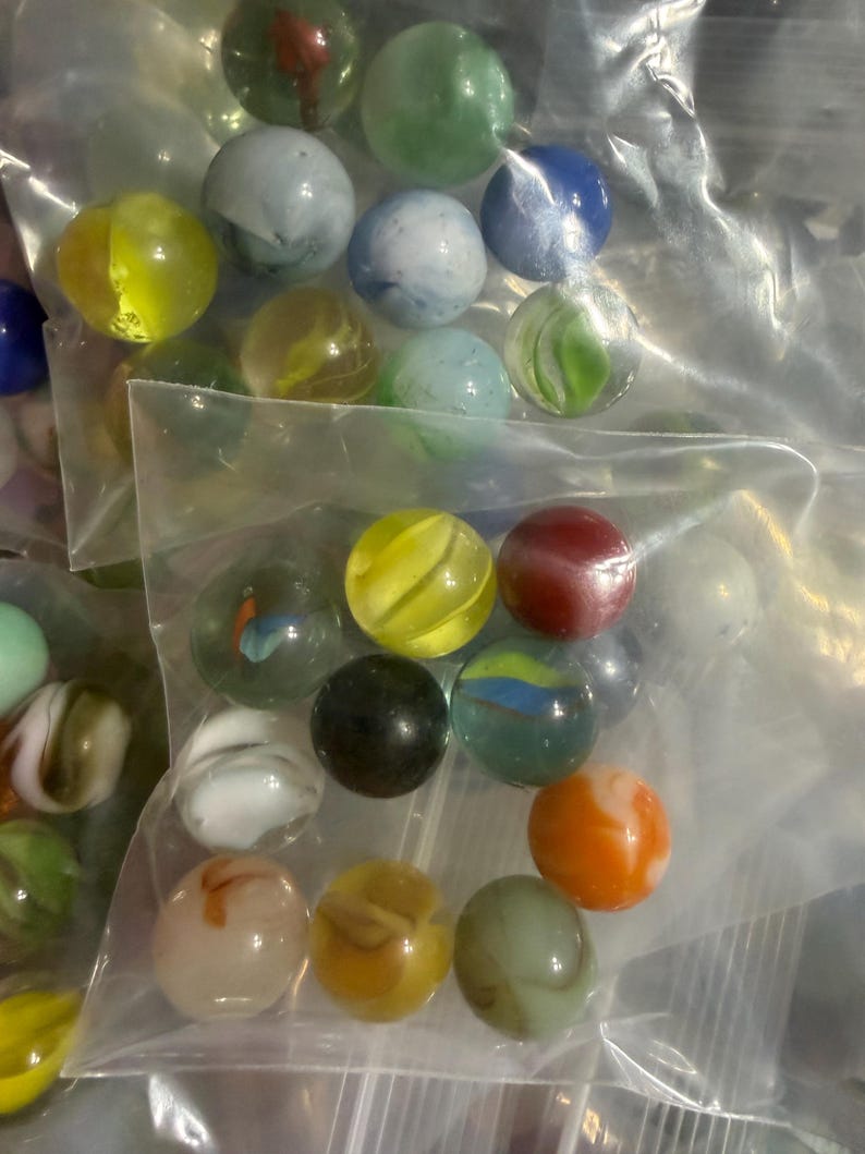 Mystery Bag of Vintage Marbles - 10 Random Marbles - Etsy
