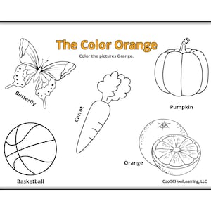 Learning Colors for Kids | Color and Trace Page for Kids | Preschool ...