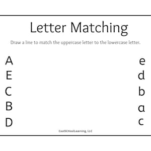 Reconocimiento de letras, mayúsculas y minúsculas, rompecabezas para preescolar, recursos para el aula