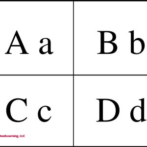 Alphabet FlashCards (A-P), Printable Flashcards for Kids, ABC FlashCards, Preschool, Kindergarten, Digital Download, Educational Flashcards