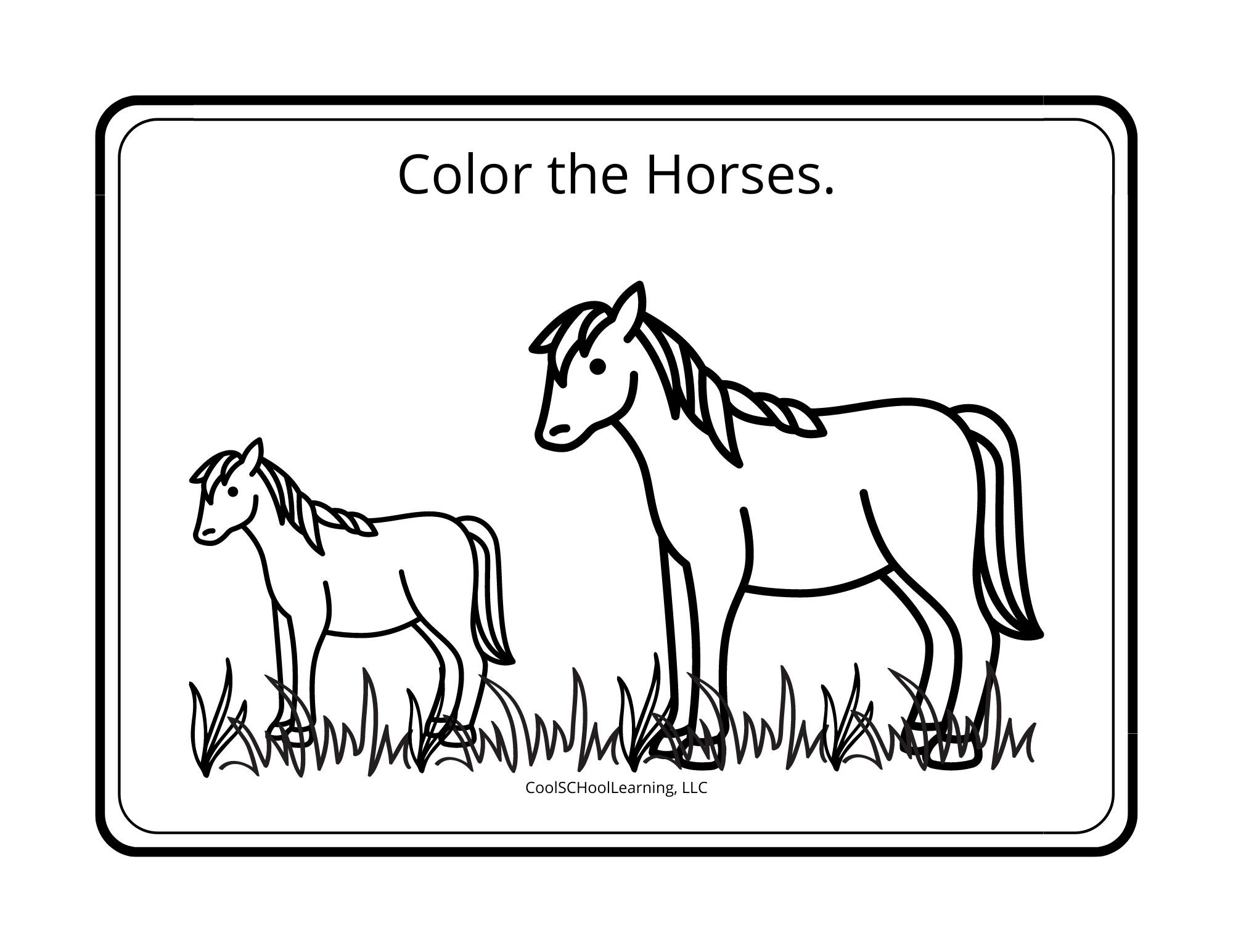 Animal Coloring Pages for Kids, Animal Coloring Sheet, Prek Worksheets ...
