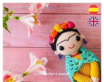 Frida Amigurumi | Patrón crochet ESP - ENG