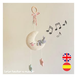 Sleeping Bunny on the Moon | Amigurumi Pattern (ESP-ENG)