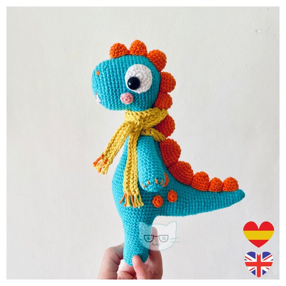 Wilfredo Dinosaurio Amigurumi Patron Ganchillo ESP ENG - Etsy Israel Wilfredo Dinosaurio Amigurumi Patron Ganchillo ESP ENG - Etsy Israel