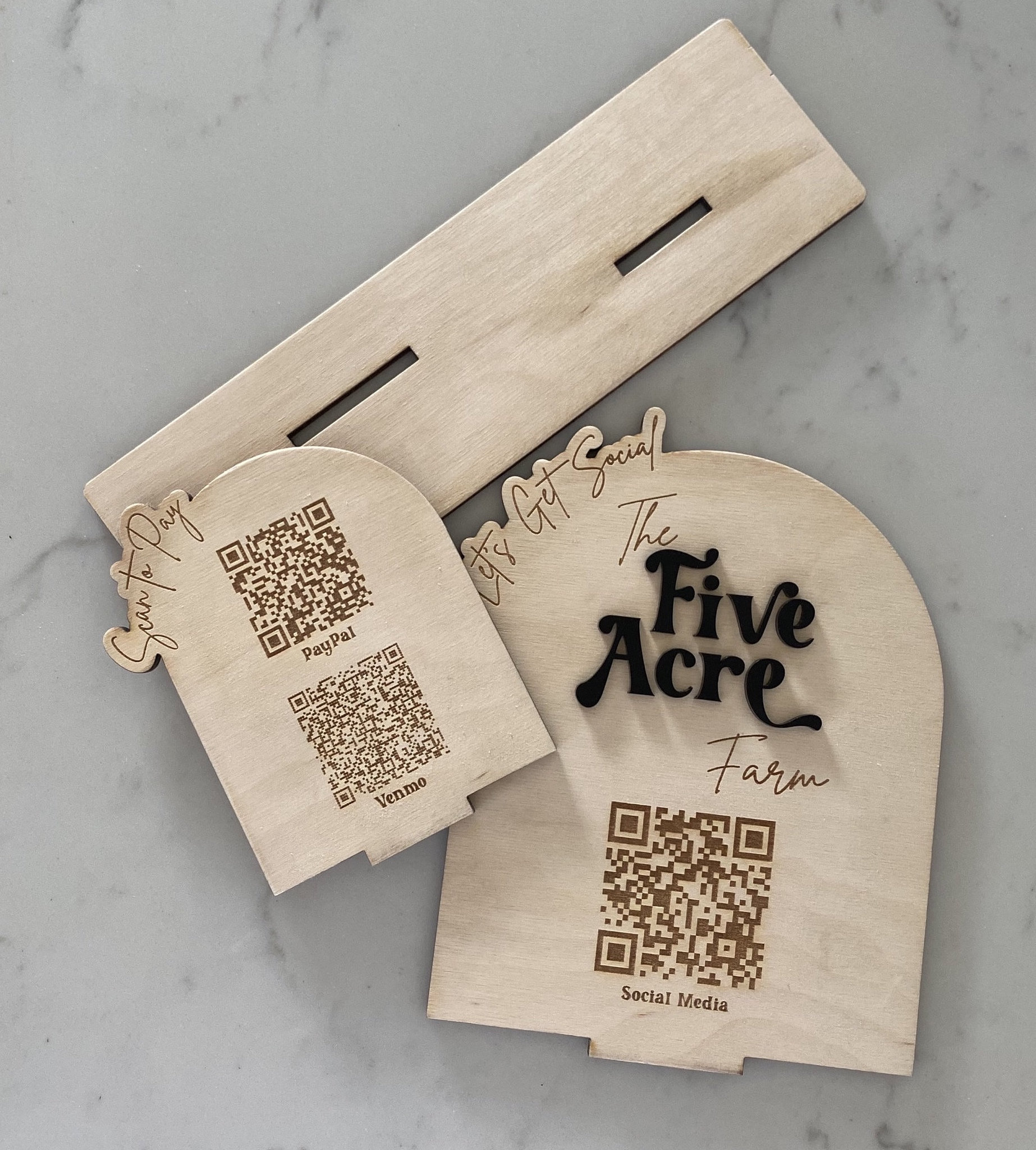 DIGITAL DOWNLOAD Social Media Display Scan to Pay Let's Get Social