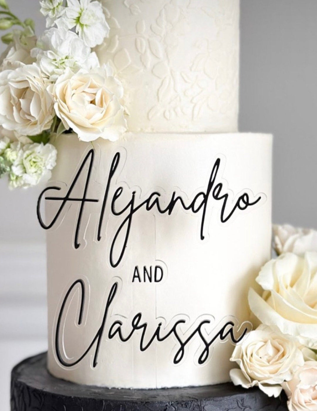 WEDDING CAKE TOPPER Floating Cake Topper Invisible Cake Topper