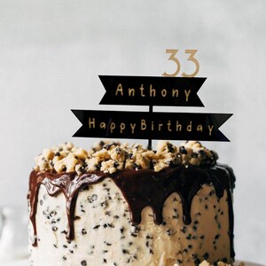 Birthday Cake Topper, Custom Cake Topper, Cake Topper, Fun Cake Topper, Acrylic Cake Topper