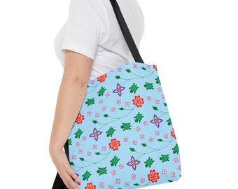 Swimming Turtles Tote Bag (AOP) by Niibidoon,