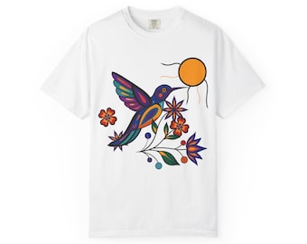 Hummingbird Ojibwe Floral by Anishinaabe Artist