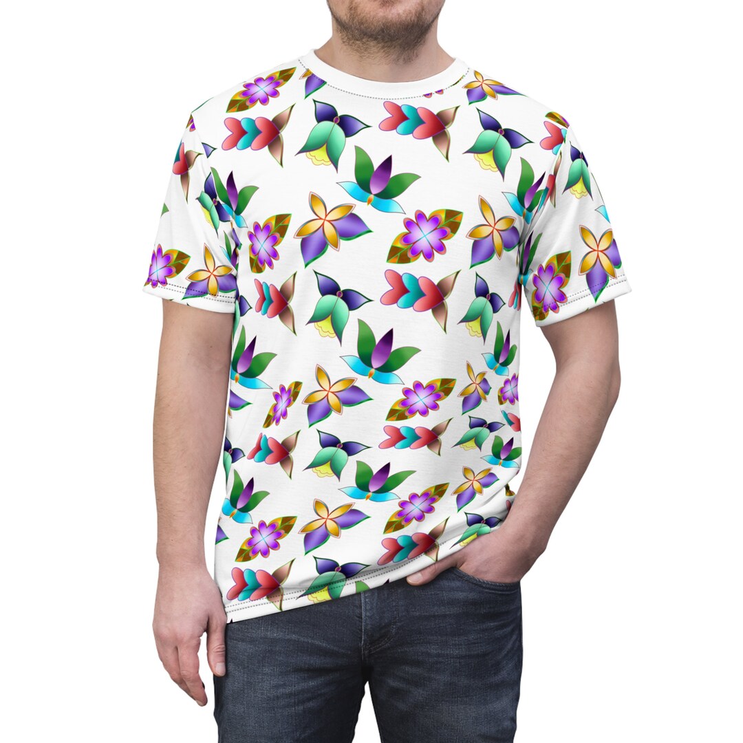 Niibidoon Floral Unisex Cut & Sew Tee AOP Native Design by - Etsy