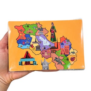 Armenian Map Magnet – Digital Art, Custom Armenian Gift, Armenian Home Decor