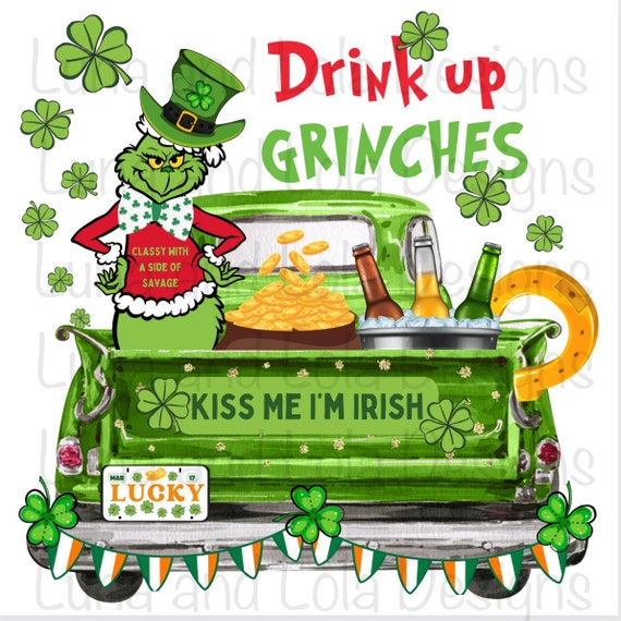 Grinch St. Patrick Truck PNG 