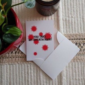 Mi togli il respiro Biglietto di San Valentino / Biglietto d'auguri divertente