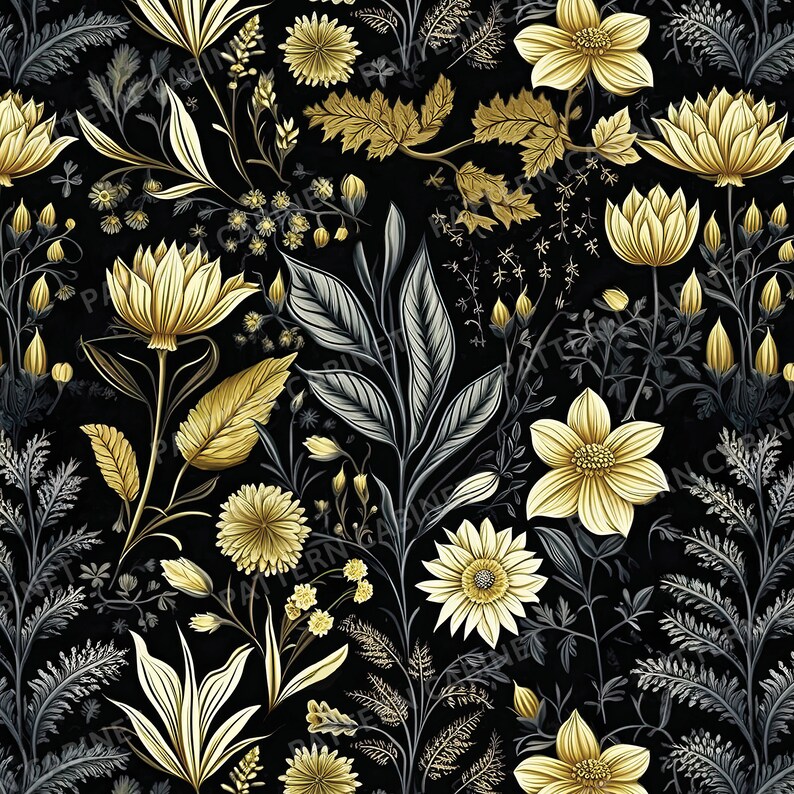 Floral Seamless Pattern Bundle • Floral Digital Paper • JPG Digital ...