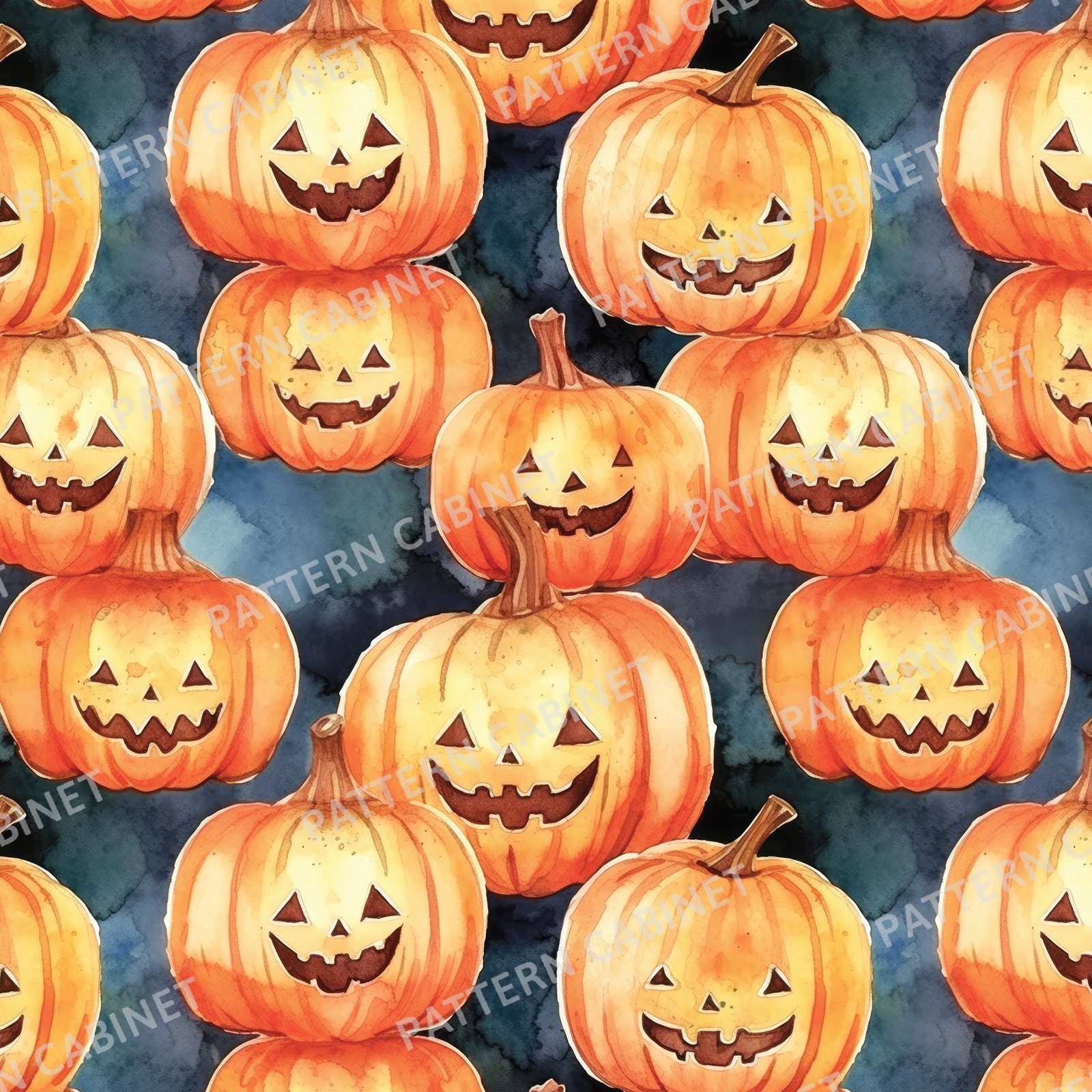 Halloween Seamless Pattern Bundle • Scary Halloween Art • JPG Digital ...