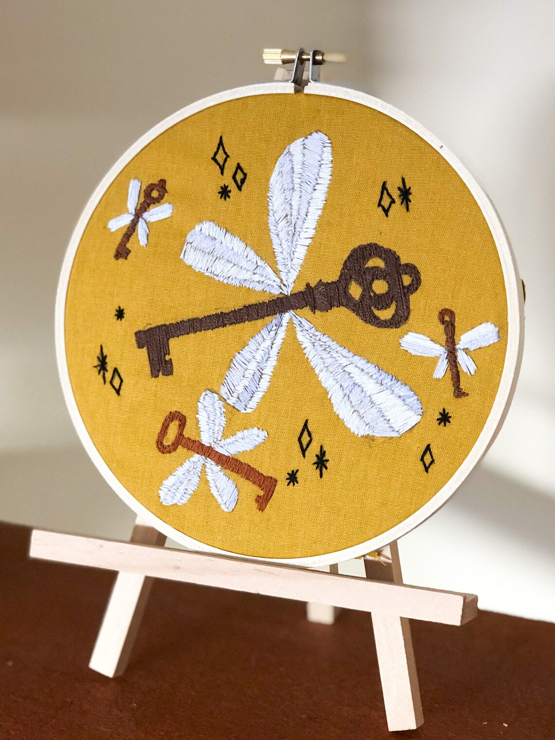 Flying Keys Embroidery Pattern // PDF Embroidery Pattern // - Etsy