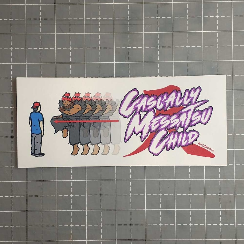 Casually Messatsu Child Gouki Akuma Bumper Sticker - Etsy