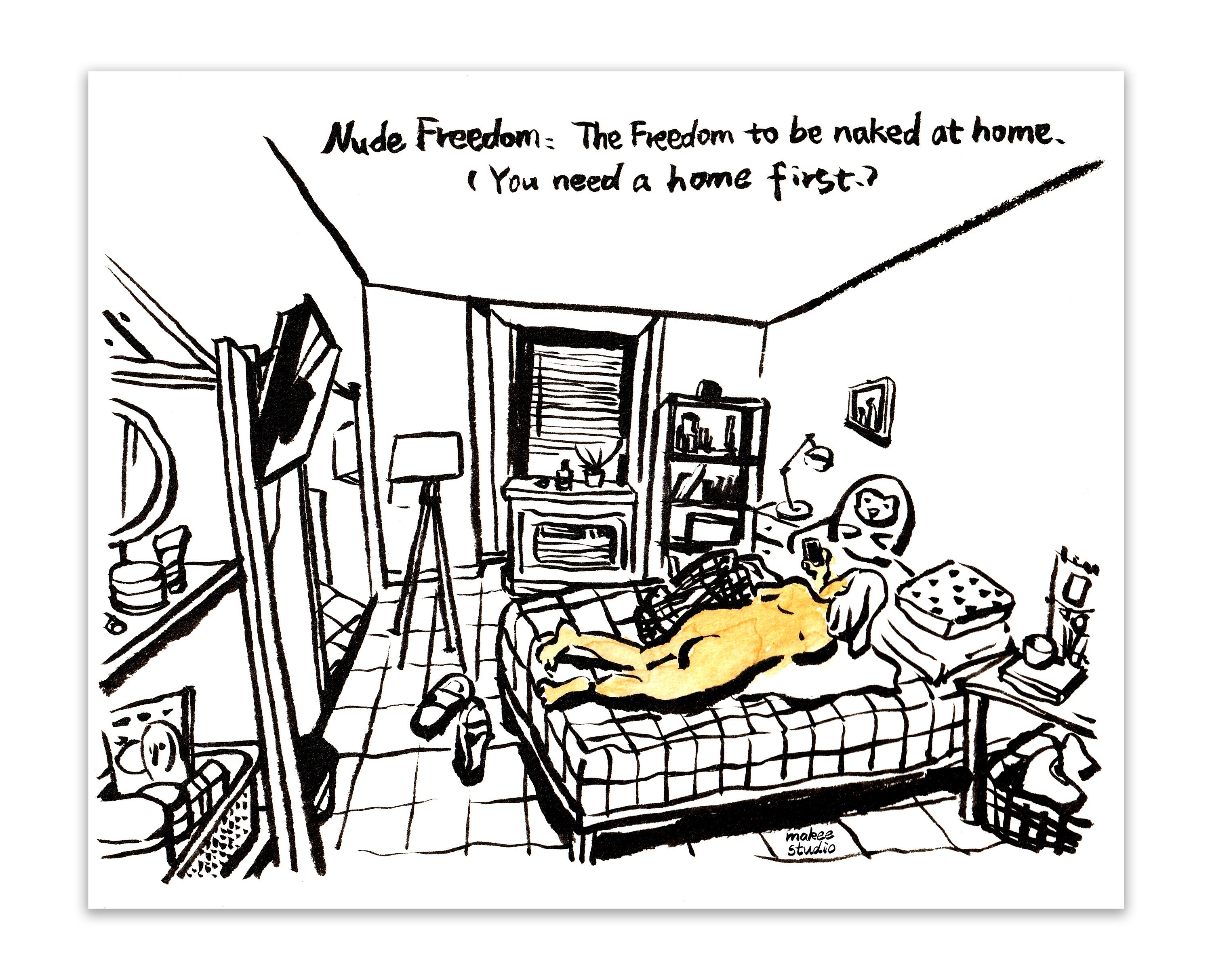 Nude Freedom Print, Nude Woman at Bed Painting, Watercolor Print, Stay at  Home Art, Home Decor, Nude Art Print, Wall Decor, 8.5x11 - Etsy