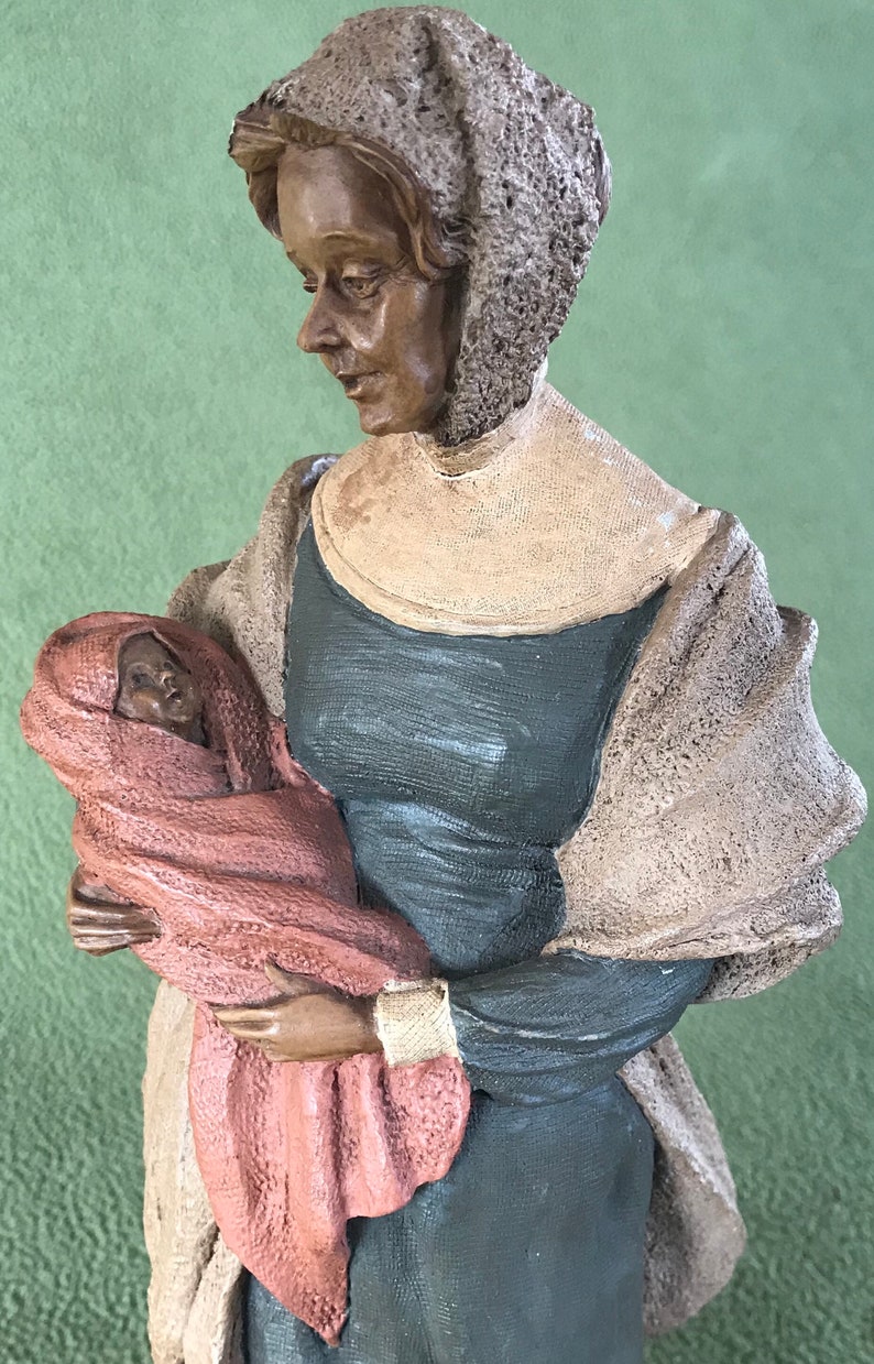 TOM CLARK Cairn Figurine Eleanor and Virginia Dare Limited Edition 1st Colonist baby born in North America