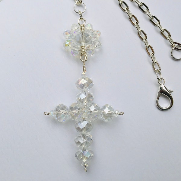 Cross Car Charm Etsy