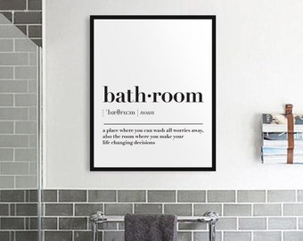 Bathroom Definition Etsy