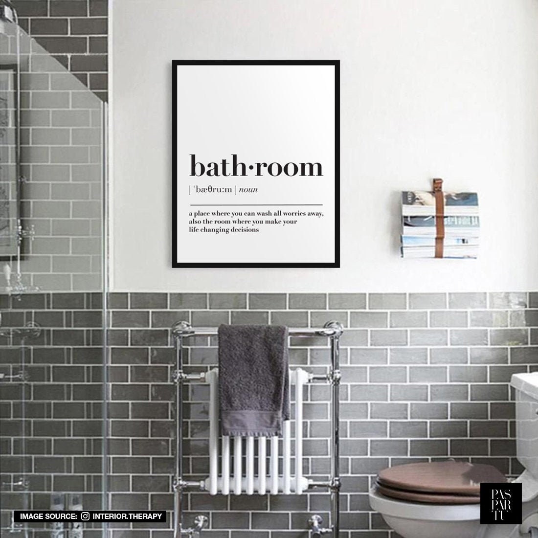 Bathroom Definition Wall Art Print Bathroom Printable Bathroom Etsy UK
