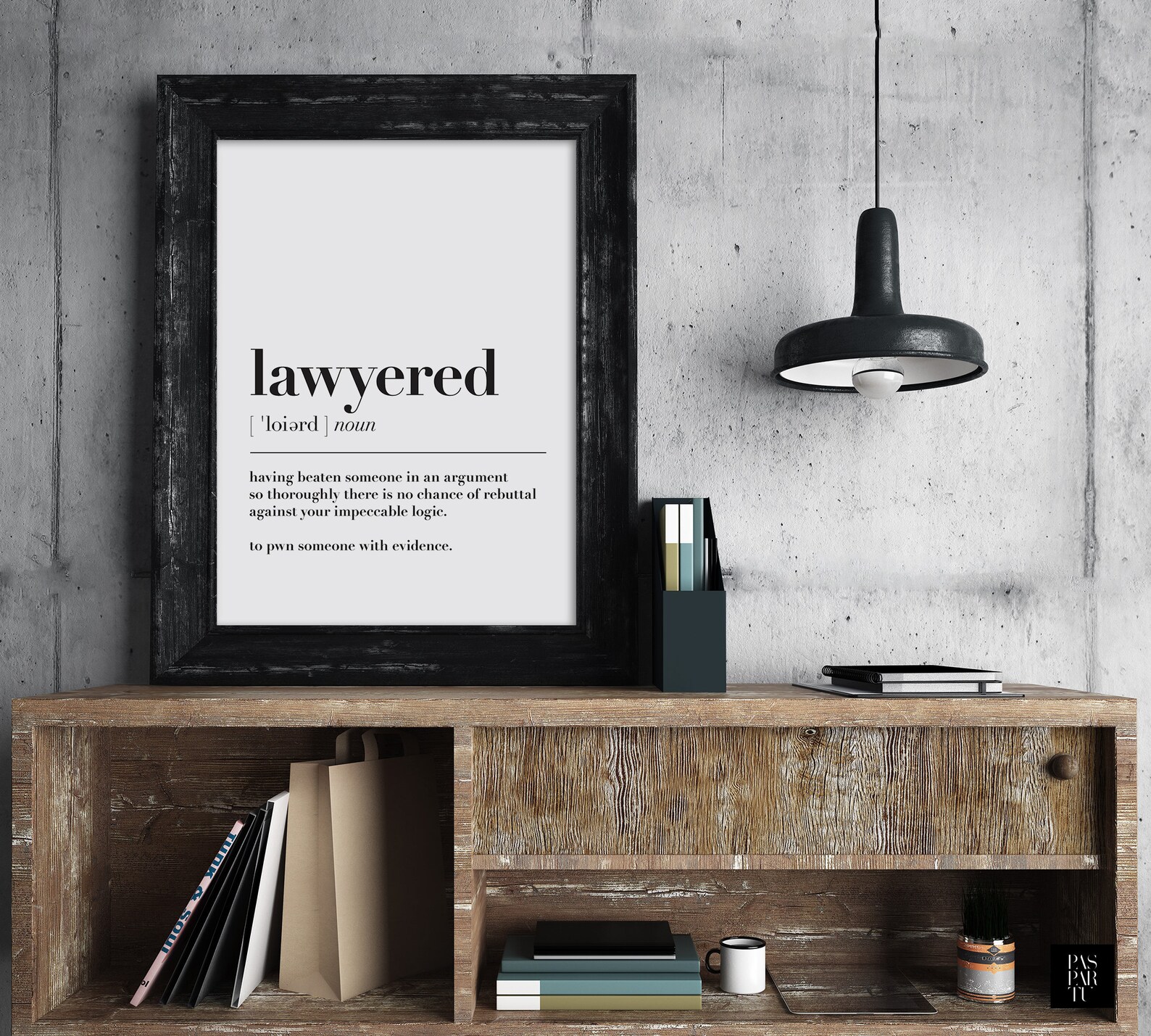 Lawyered Print Lawyer Poster Lawyered Definition Lawyer Etsy España