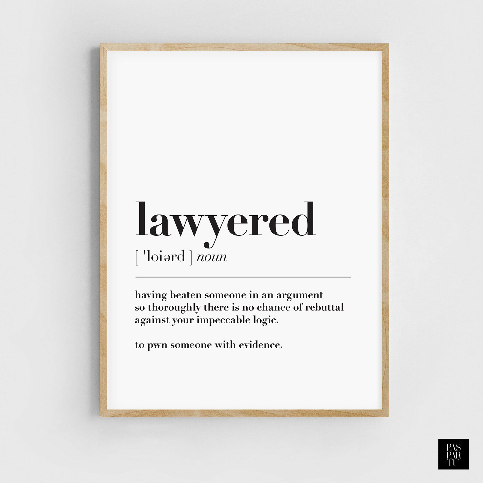 Lawyered Print Lawyer Poster Lawyered Definition Lawyer Etsy España