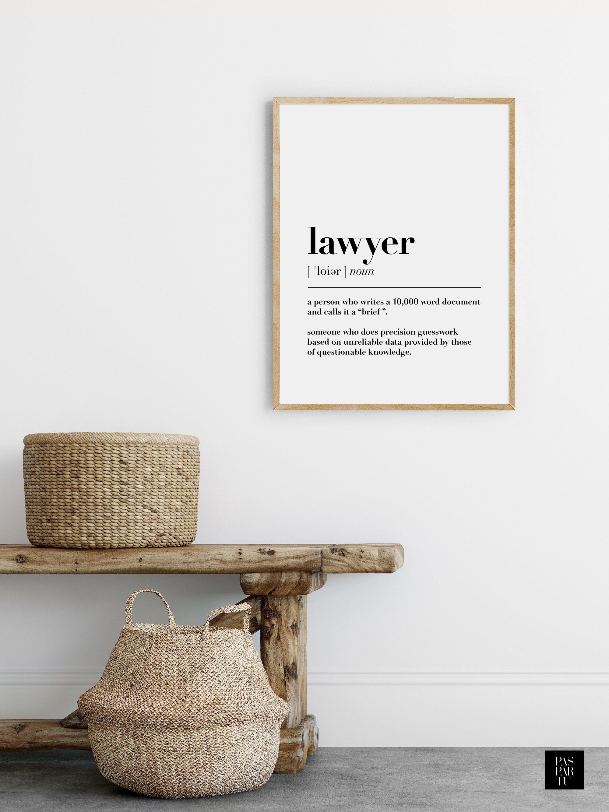 Lawyer Print Lawyer Poster Lawyer Definition Lawyer Definition Etsy