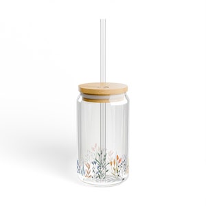 Vaso con forma de flores, 16 oz