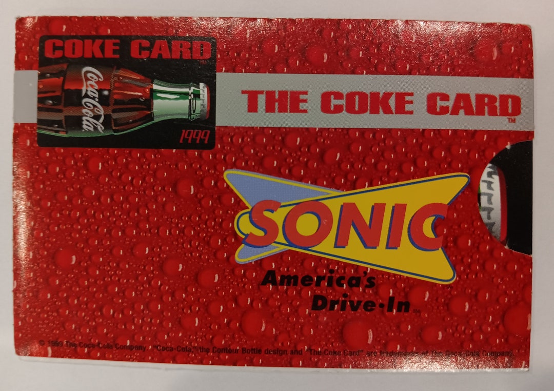 1999 Coca Cola Sonic Coke Card. Etsy