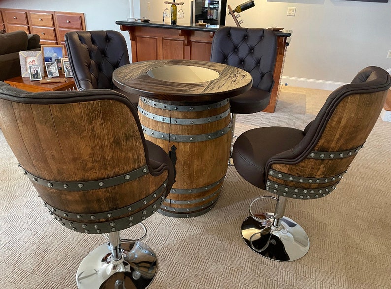 Luxury Wine Barrel Bar Stool barrel Chair Wine Barrel Chair Etsy