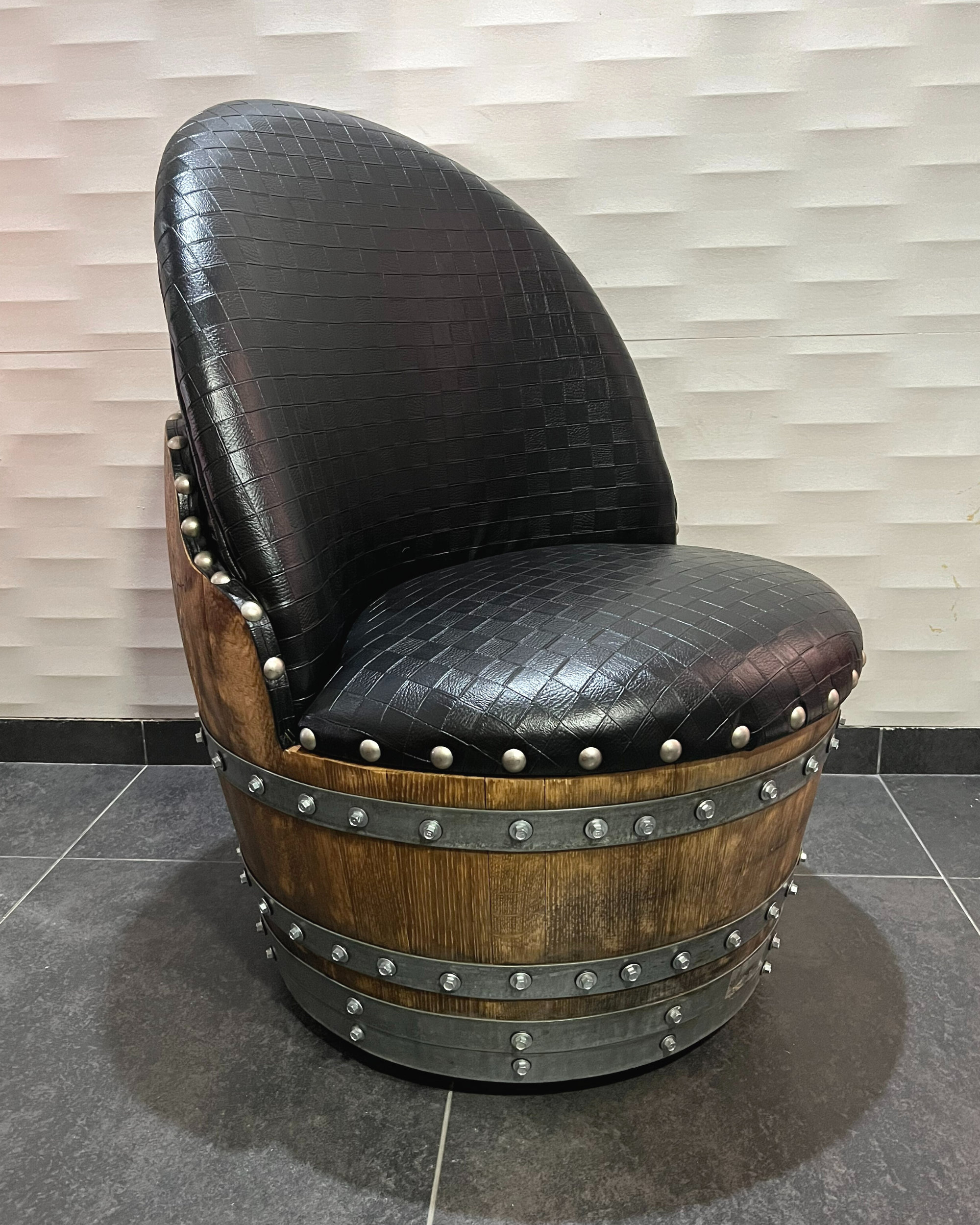 Wine Barrel 4 chair Half barrel Table Set wine Barrel Table Barrel