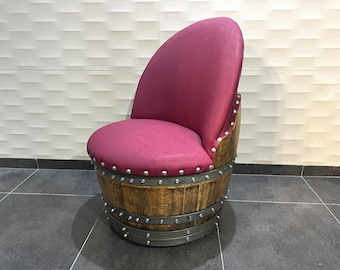 Wine Barrel Chair Burgundy (Limited Colorway)