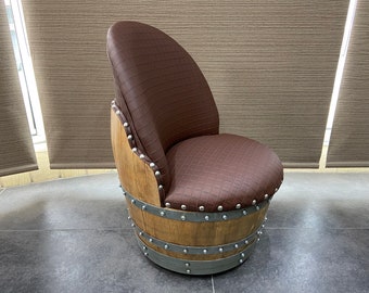 Wine Barrel Chair Checkered Brown (Limited Colorway)