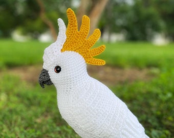 PATTERN ONLY Parrot Amigurumi Crochet Cockatoo African Grey Kea